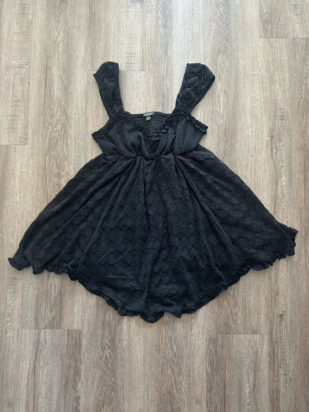Wild Fable Black Lace Flowy Mini Dress